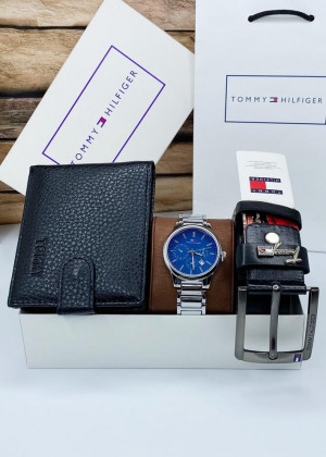 Подарочный набор часы, ремень, кошелёк и коробка 20657344