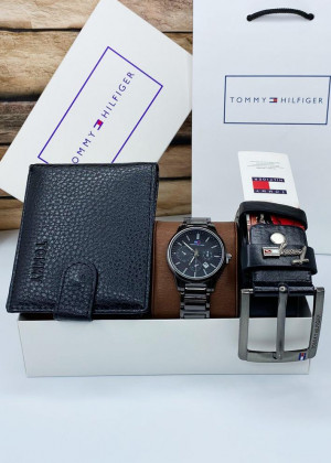 Подарочный набор часы, ремень, кошелёк и коробка 20657345