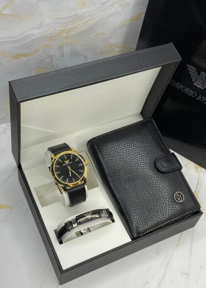 Подарочный набор часы, браслет, кошелёк и коробка 20826039