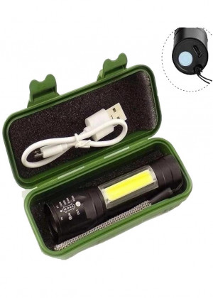 Портативный светодиодный тактический фонарь T6 COB с зарядкой от USB, 3 режима 20988950