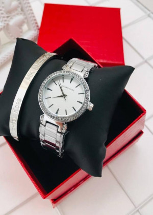 Подарочный набор для женщин часы, браслет + коробка #21151252