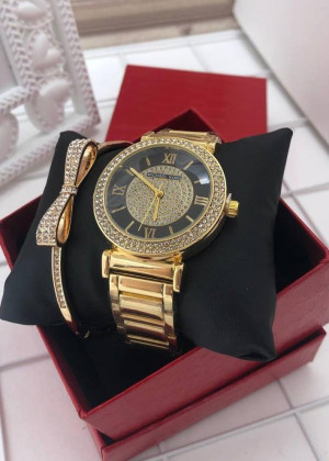 Подарочный набор для женщин часы, браслет + коробка #21151253