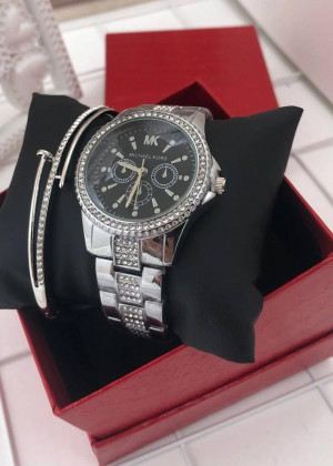 Подарочный набор для женщин часы, браслет + коробка 21151261
