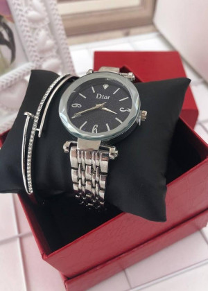Подарочный набор для женщин часы, браслет + коробка #21151263