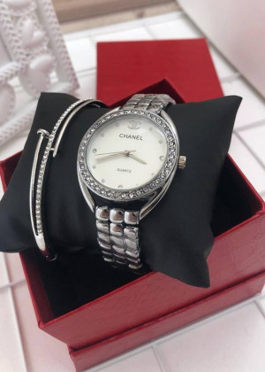 Подарочный набор для женщин часы, браслет + коробка 21151272