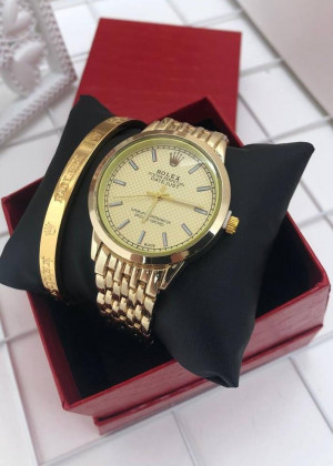 Подарочный набор для женщин часы, браслет + коробка 21151274