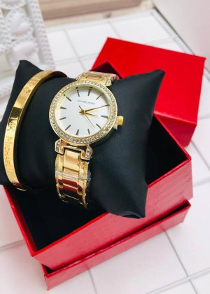 Подарочный набор для женщин часы, браслет + коробка 21177582
