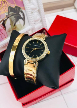 Подарочный набор для женщин часы, браслет + коробка #21177598