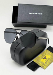 Набор мужские солнцезащитные очки, коробка, чехол + салфетки