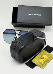 Набор мужские солнцезащитные очки, коробка, чехол + салфетки