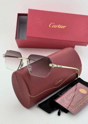 Набор женские солнцезащитные очки, коробка, чехол + салфетки