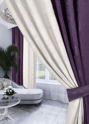 Комплект шторы и тюль #23095094