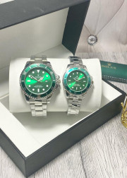 Подарочный набор часы для мужчин и для женщин + коробка