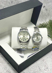 Подарочный набор часы для мужчин и для женщин + коробка