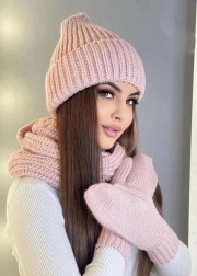 Шапка + шарф и перчатки