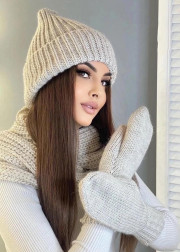 Шапка + шарф и перчатки