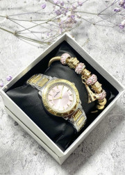 Подарочный набор для женщин часы и браслет+ коробка