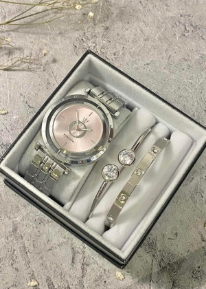 Подарочный набор для женщин часы, 2 браслета + коробка 23245162
