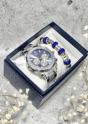 Подарочный набор для женщин часы и браслет+ коробка