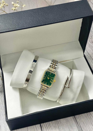 Подарочный набор для женщин часы, 2 браслета + коробка 23245183