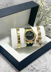 Подарочный набор для женщин часы, 2 браслета + коробка