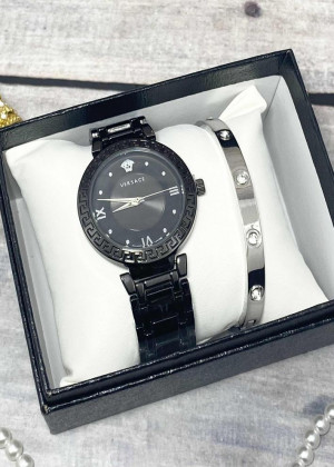 Подарочный набор для женщин часы и браслет+ коробка 23245236