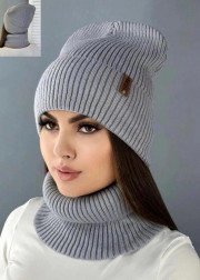 Шапка + шарф 2в1