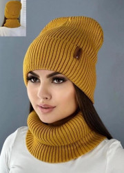 Шапка + шарф 2в1