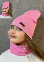 Шапка + шарф 2в1