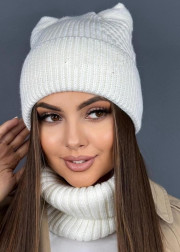 Шапка+шарф 2в1