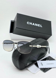 Набор женские солнцезащитные очки, коробка, чехол + салфетки