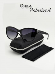 Набор женские солнцезащитные очки, коробка, чехол + салфетки